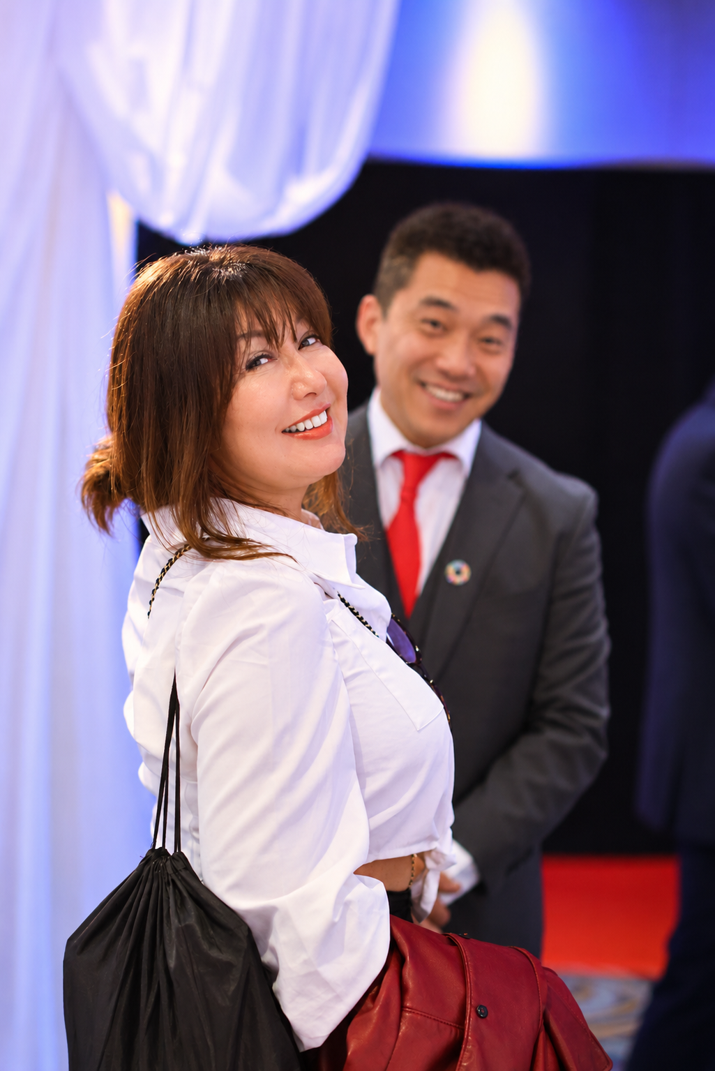 Guests enjoying the Summit reception