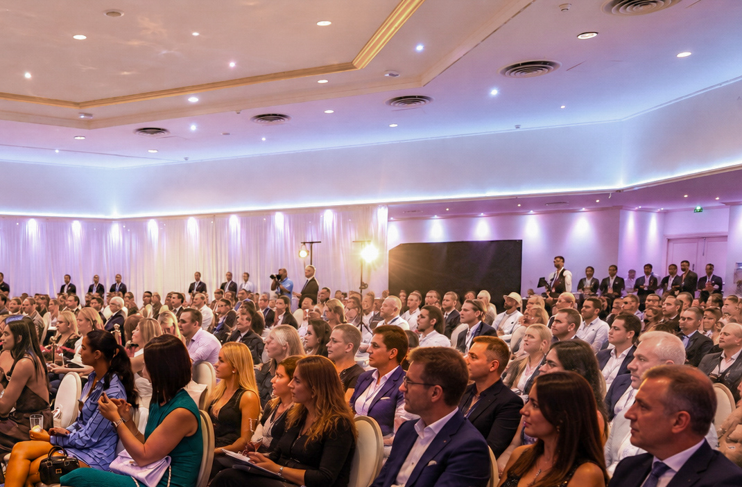 Full audience in the Summit ballroom