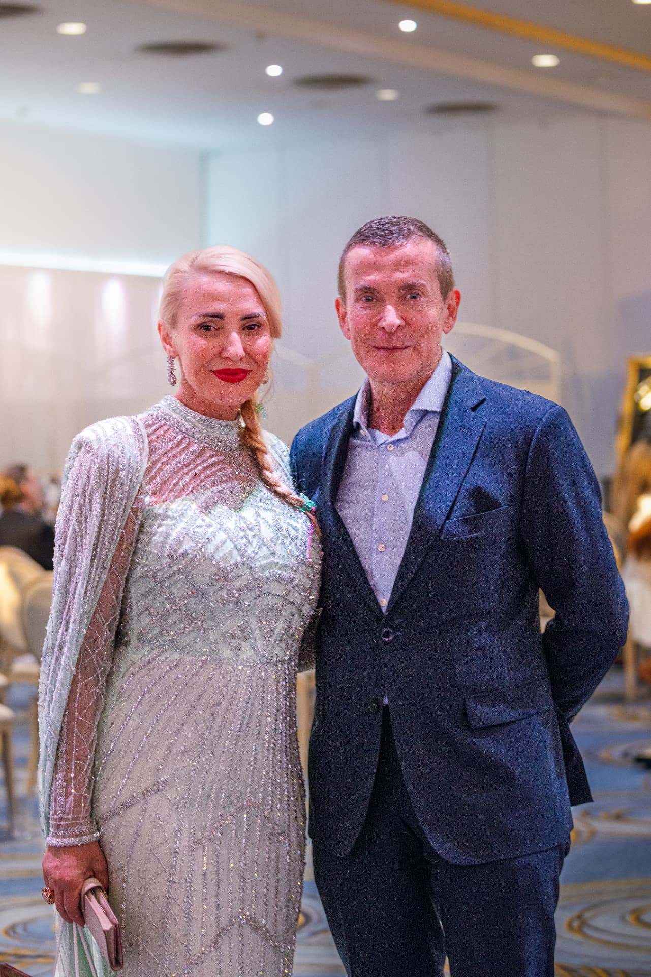 Couple posing together at the Summit gala