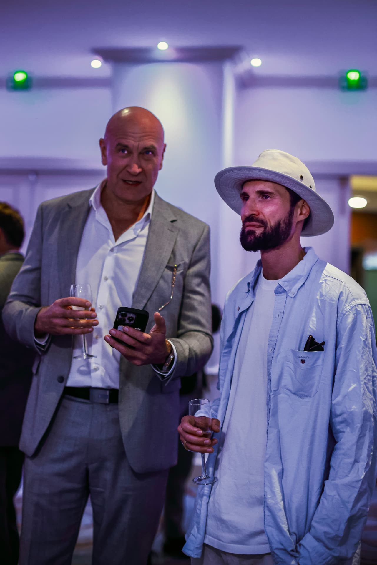 Guests conversing at the Summit networking reception