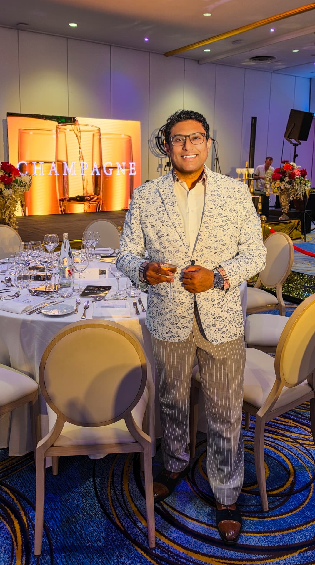 Attendee at the Summit gala dinner